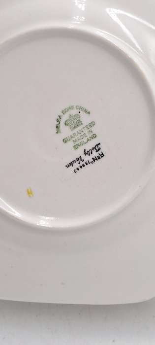 Antique 1920's Art Deco Melba Bone China Dolly Varden Tea Cake /Snack Plate ( 5 Available)