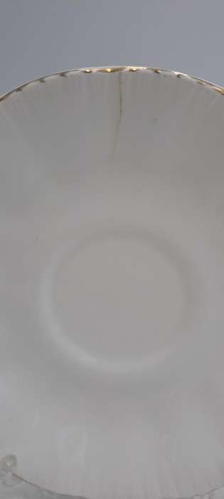 6 Vintage White Paragon Bone China Tea Saucers (one has hairline Crack) By Appointment