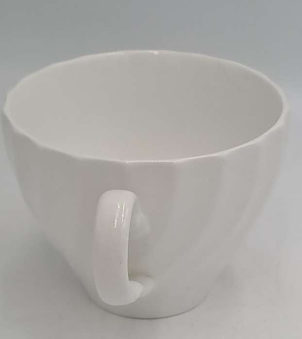 Vintage Aynsley White Swirl Design Tea Cup Bone China England (12 Available)