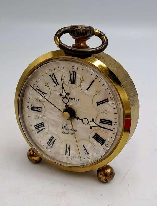 Vintage Wehrle Esquire Quartz alarm Clock -Germany -NOT WORKING