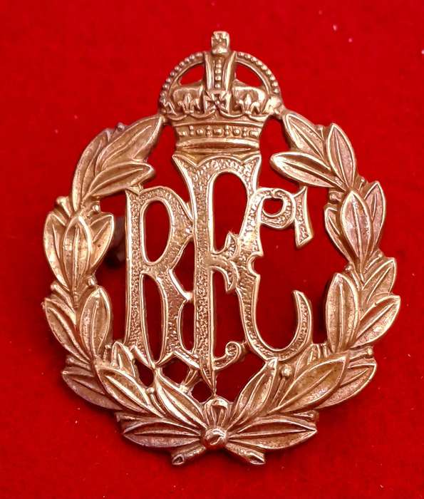 WW1 Royal RFC Royal Flying Corps Cap Badge