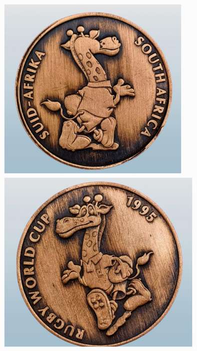 RSA 1995 Rugby World Cup: Ruggles Tossing Coin