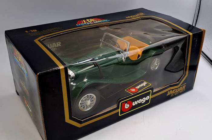 Burago 3006 Jaguar SS 100 (1937), 1/18 Scale -Die-Cast