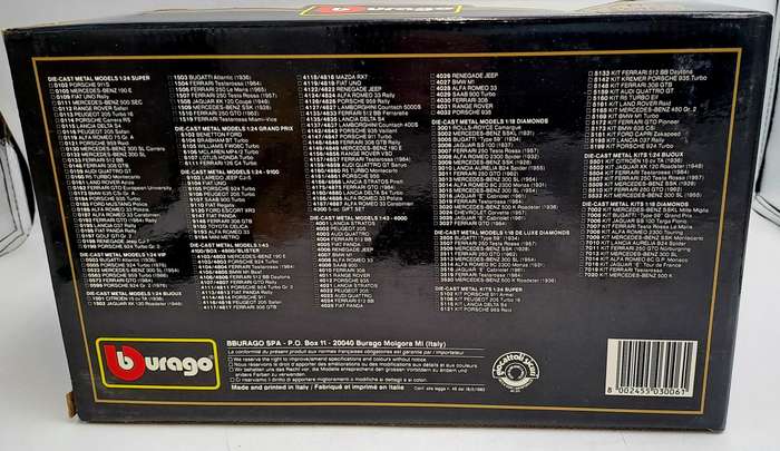 Burago 3006 Jaguar SS 100 (1937), 1/18 Scale -Die-Cast