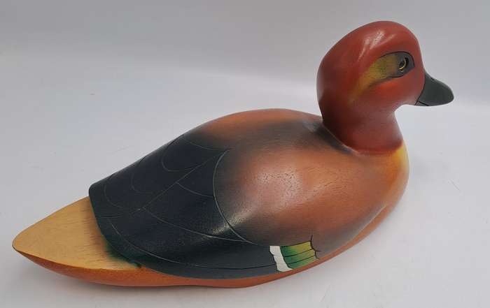 Knysna Feathers Gallery -Limited Edition No 1308 of 2000 GREENWINGED TEAL Hand Crafted and Painted