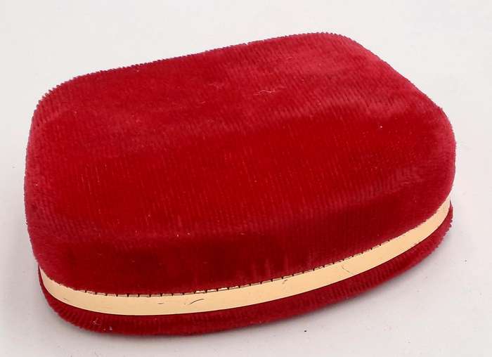 Vintage plum color brooch -Boxed