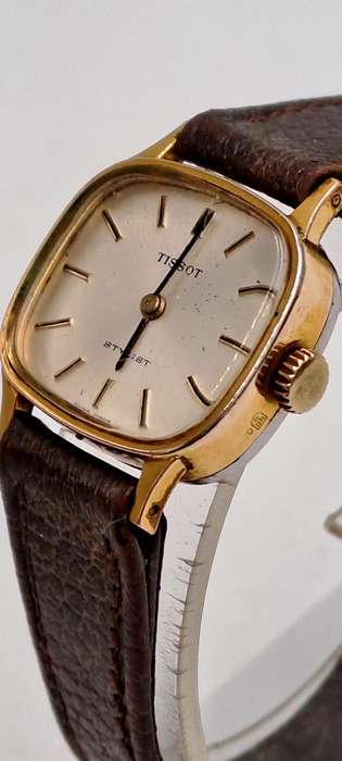 Vintage Gold Plated Swiss Ladies Tissot Stylist watch -working