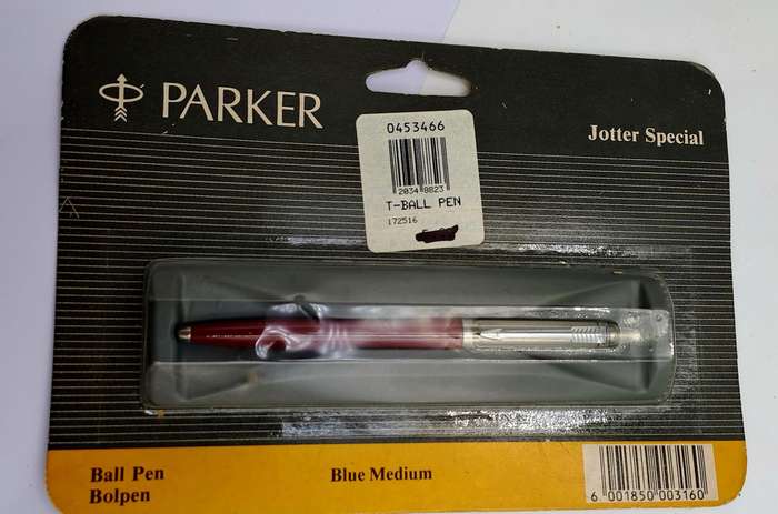Old Stock Parker T-Ball Jotter special Ball Pen Medium Blue still in Packaging
