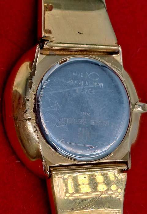 Pre-owned Ladies Michel Herbelin Paris rolled gold watch in Box with Booklet used condition