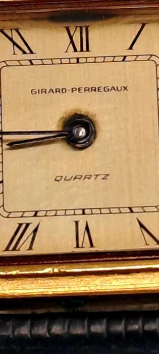 Vintage Swiss Made Gold Plated Girard Perregaux Quartz watch 4086 -MOVEMENT FAULTY