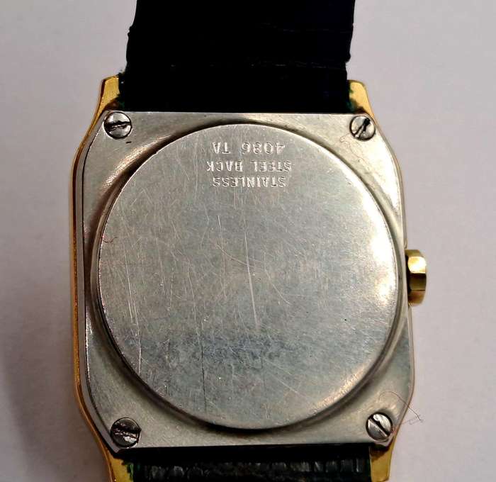 Vintage Swiss Made Gold Plated Girard Perregaux Quartz watch 4086 -MOVEMENT FAULTY