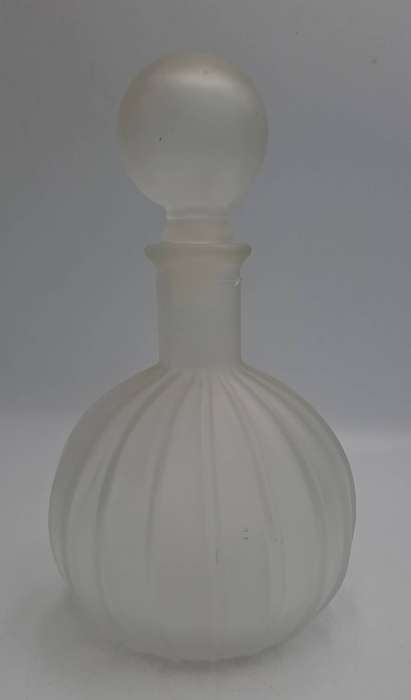 Vintage 1960's Empoli Glass Bottle with Stopper,made in Italy,