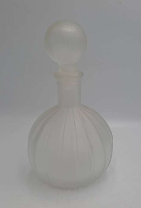 Vintage 1960's Empoli Glass Bottle with Stopper,made in Italy,