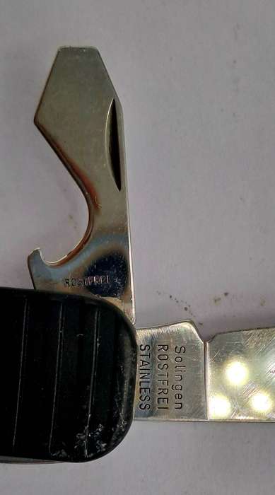 Solingen Stainless Steel Pocket Knife -MULTITOOL with Wilkinson Sword Advertising on Case