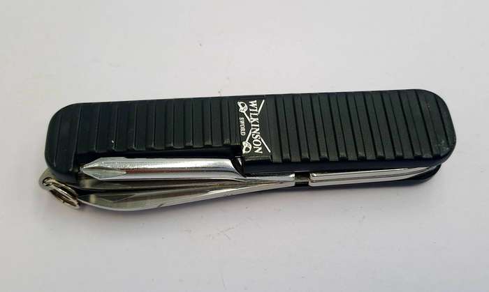 Solingen Stainless Steel Pocket Knife -MULTITOOL with Wilkinson Sword Advertising on Case