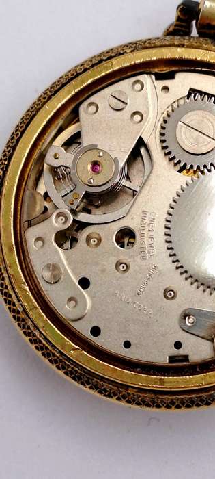 Vintage Swiss Made Ladies Prefect Super de Luxe pocket watch-NOT WORKING