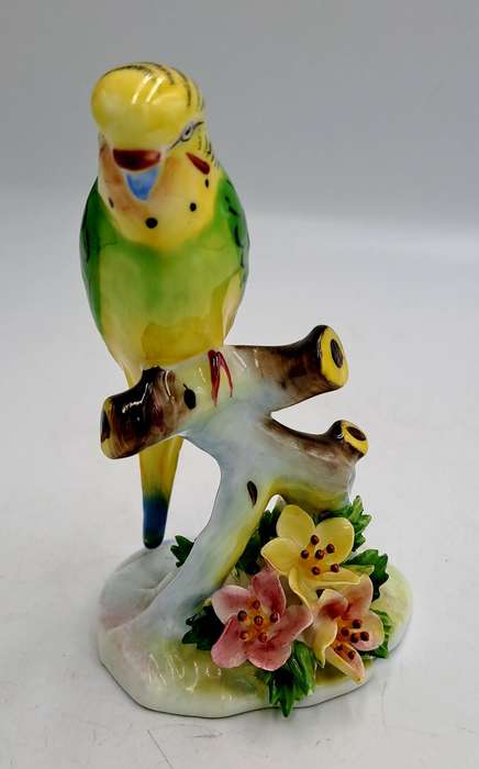 Rare Royal Doulton Bird Figurine, Budgerigar