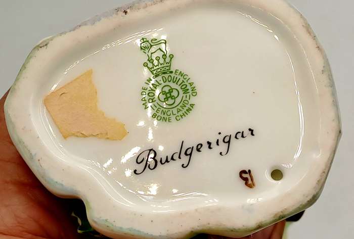 Rare Royal Doulton Bird Figurine, Budgerigar