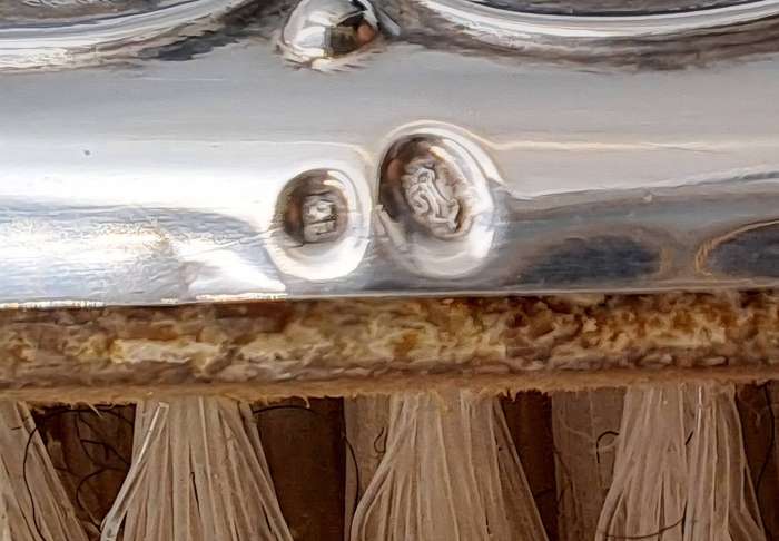 Antique Brush silver hallmarked  - Boxed (see condition)