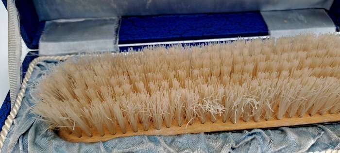 Antique Brush silver hallmarked  - Boxed (see condition)
