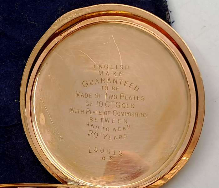 Antique Waltham 10ct Gold Plated Pocket Watch great condition Made in the USA-NOT RUNNING