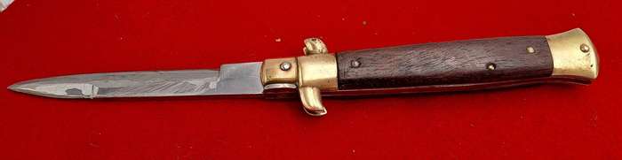 Rare 1980's-90's Italian stiletto Switchblade Knife Used Condition -21,5cm