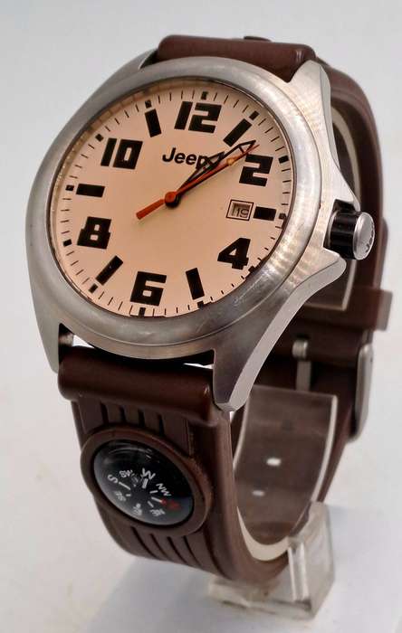 Pre-Owned 2007 Men's Jeep Model 1039 Quartz Watch-Working -Silicon strap