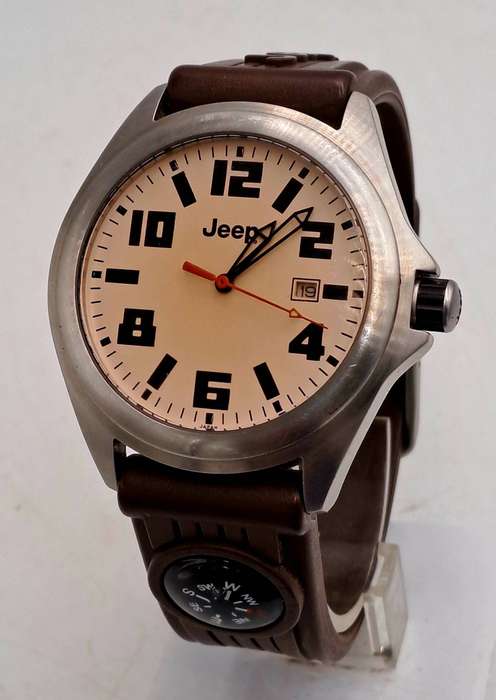 Pre-Owned 2007 Men's Jeep Model 1039 Quartz Watch-Working -Silicon strap