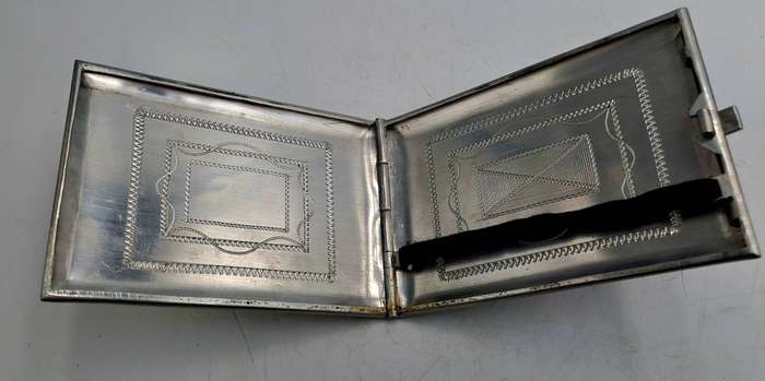 WW2 Prisoner of War Made Aluminium Trench Art Cigarette Case - Africa