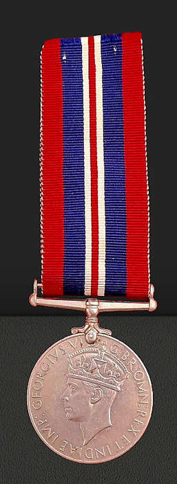 WW2 -1939-45 MEDAL Full Size with Ribbon  -Unnamed