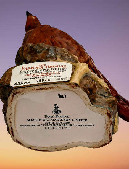 Vintage Royal Doulton The Famous Grouse Empty Collectable Liquor Bottle-Matthew Gloag & Son