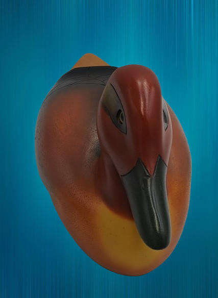 Knysna Feathers Gallery -Limited Edition No 1308 of 2000 GREENWINGED TEAL Hand Crafted and Painted