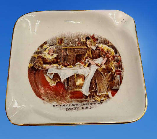 2 Vintage Sandland Ware Ashtrays by Lancaster & Sandland Oliver Twist and Betsy Prig