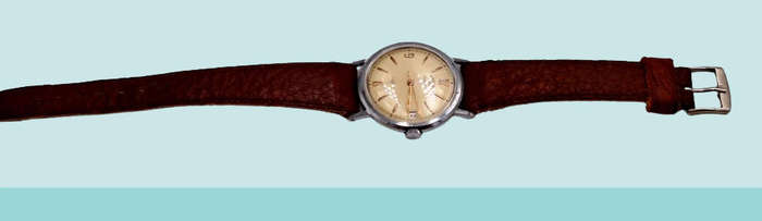Vintage Men's Swiss Rotary Calender Incabloc 21 Jewels watch sn.295839-WORKING