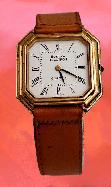 Vintage Swiss Bulova Accutron Ladies Quartz Watch -Working