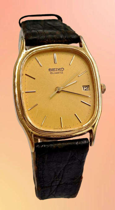 Pre-Owned Gold Tone Seiko Quartz watch -Working