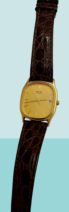 Pre-Owned Gold Tone Seiko Quartz watch -Working