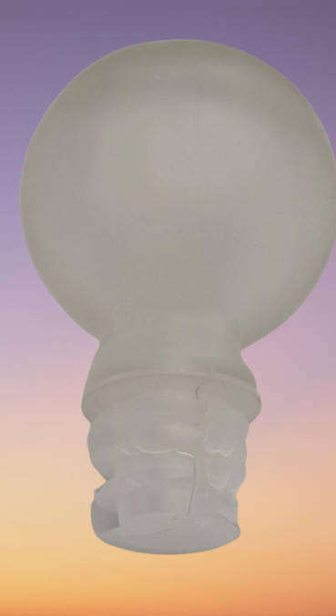 Vintage 1960's Empoli Glass Bottle with Stopper,made in Italy,