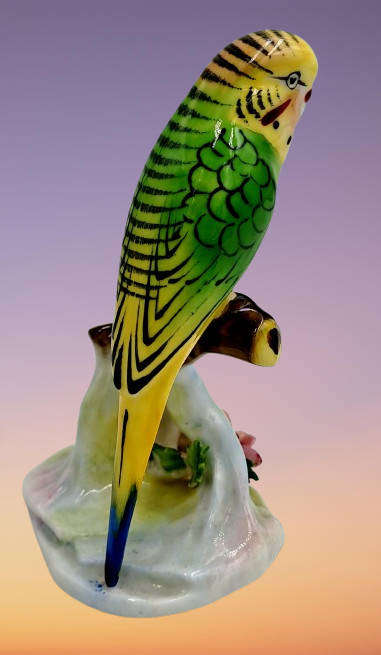 Rare Royal Doulton Bird Figurine, Budgerigar