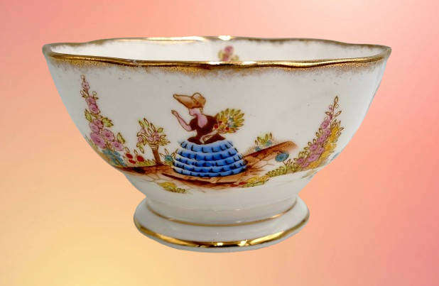 Rare 1930's Royal Albert Dainty Dinah sugar Bowl -Excellent Condition (2 available)