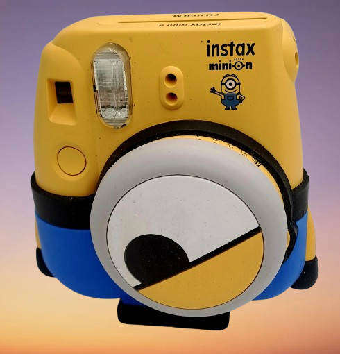 Fujifilm Instax Cute and Compact Minion Body Design Mini 8 Film Camera (Yellow)