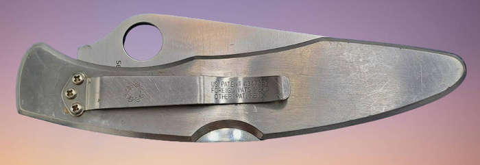 Police Spyderco Gin-1 Stainless Steel Seki-City Japan-US Patent 4347665