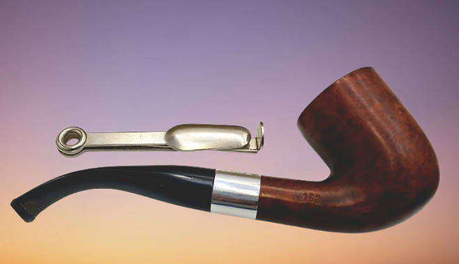 Vintage Orlik Byford B163 Smoking Pipe with Pipe Cleaning Multi-tool