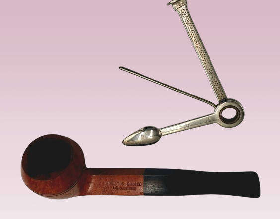 Vintage Director Choice London Made Smoking pipe with cleaning Multitool made in Czechoslovakia