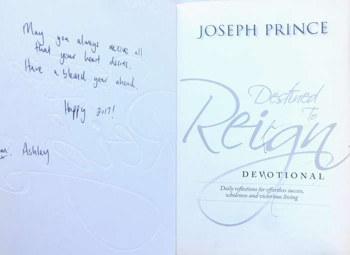 JOSEPH PRINCE - DESTINED TO REIGN,  DEVOTIONAL [BOOK]