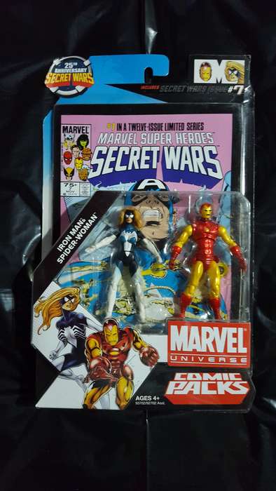Marvel Universe - Comic Packs - Secret Wars #7 Iron Man & Spider-Woman (2009) [Hasbro]