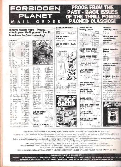 2000AD Featuring Judge Dredd (Prog # 791) [11 Jul 92]