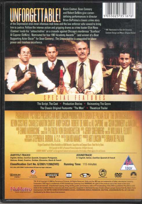 The Untouchables - Special Collector's Edition (1987) [DVD]