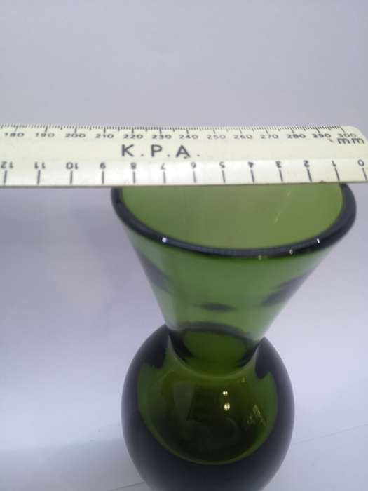 Heavy glass vase