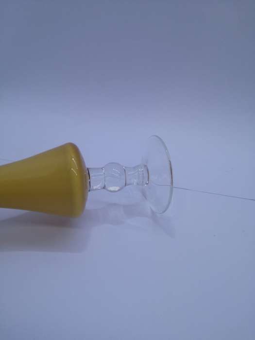 Colored glass vase